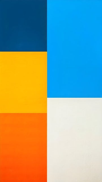 Modern Geometric Color Blocks Abstract Wallpaper