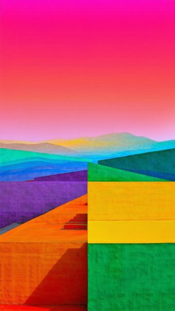 색채의 조화: 건축과 자연의 만남