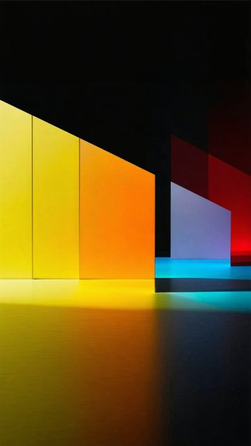 색채의 조화: 추상적 조형