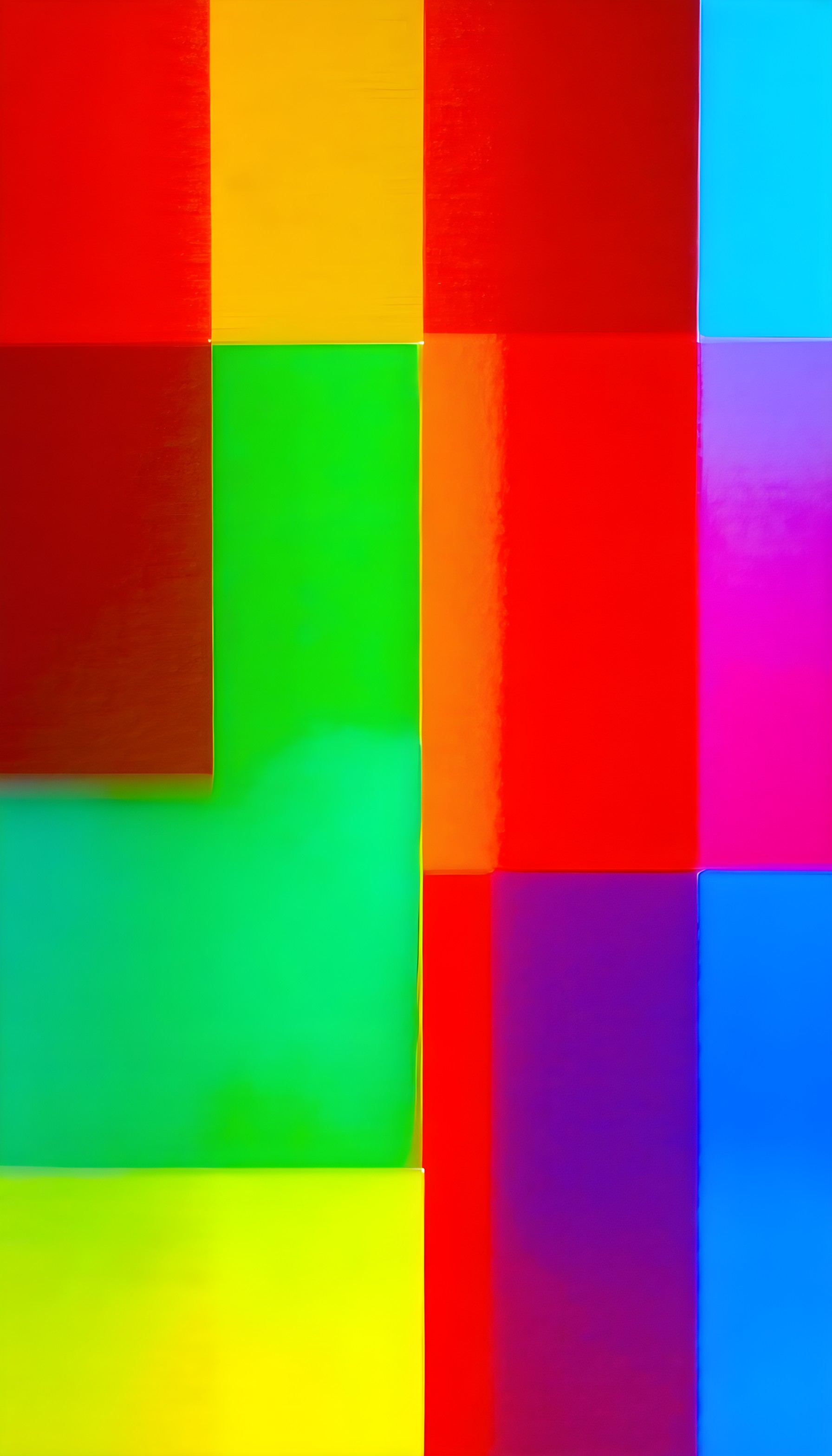 Vibrant Abstract Geometric Color Blocks Wallpaper, abstract, geometric, colorful, vibrant, modern art, bright