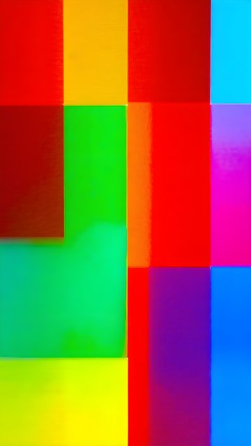 Vibrant Abstract Geometric Color Blocks Wallpaper