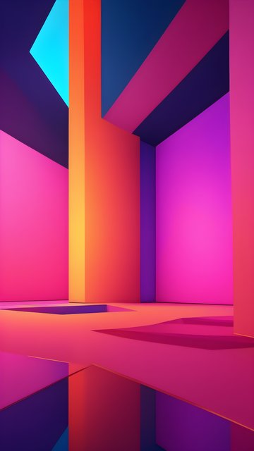 Vibrant Geometric Abstract Wallpaper