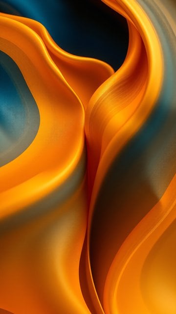 Vibrant Abstract Fluid Waves Wallpaper