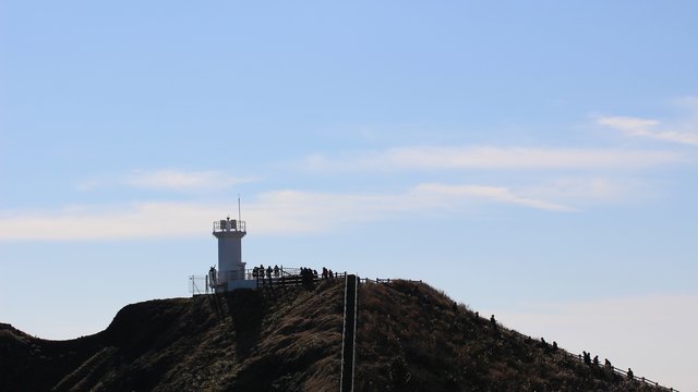 Lighthouse Hillside Silhouette Under Blue Sky