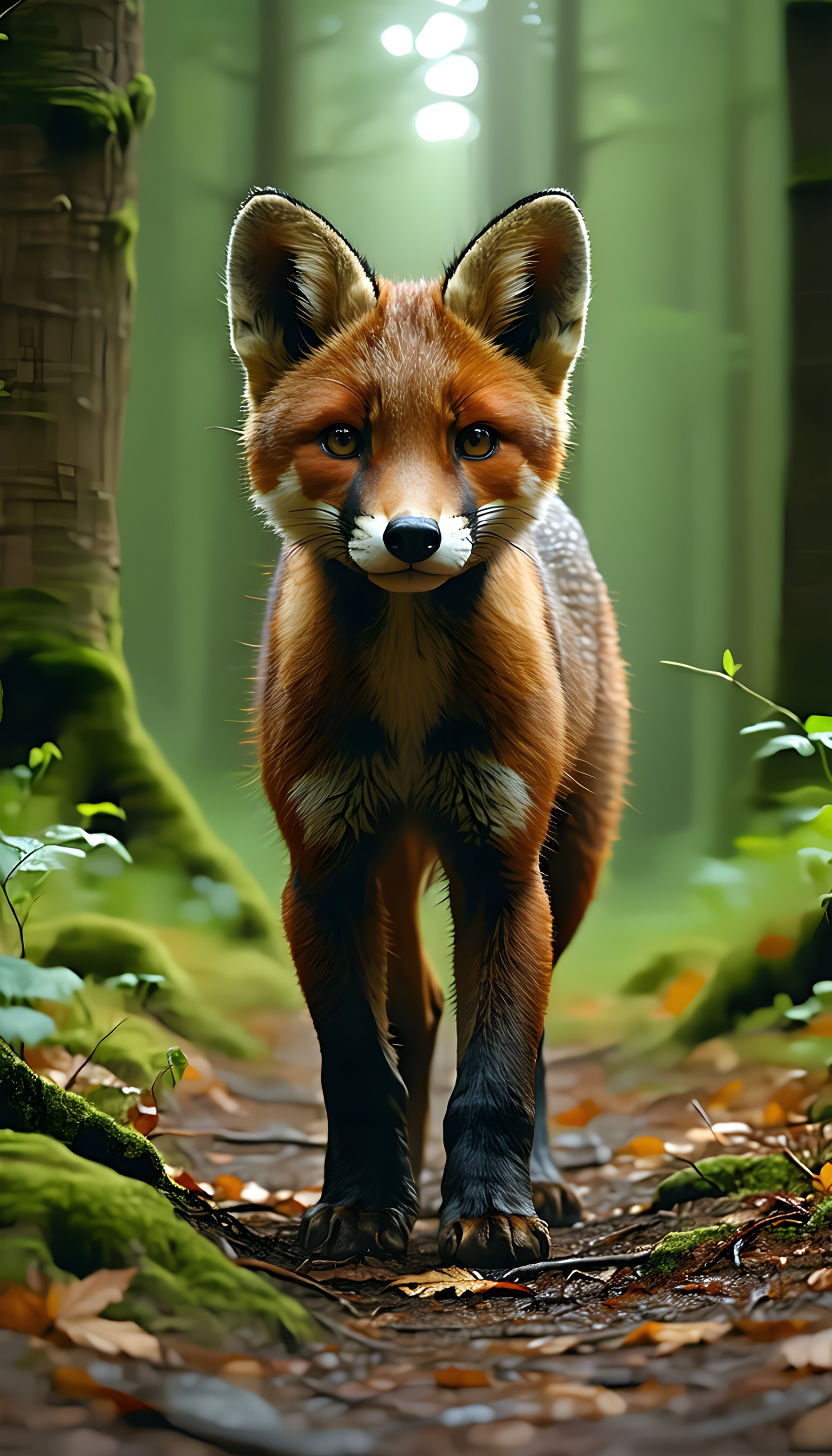 Majestic Forest Fox Wildlife Wallpaper, fox, wildlife, animal, forest, nature, woodland