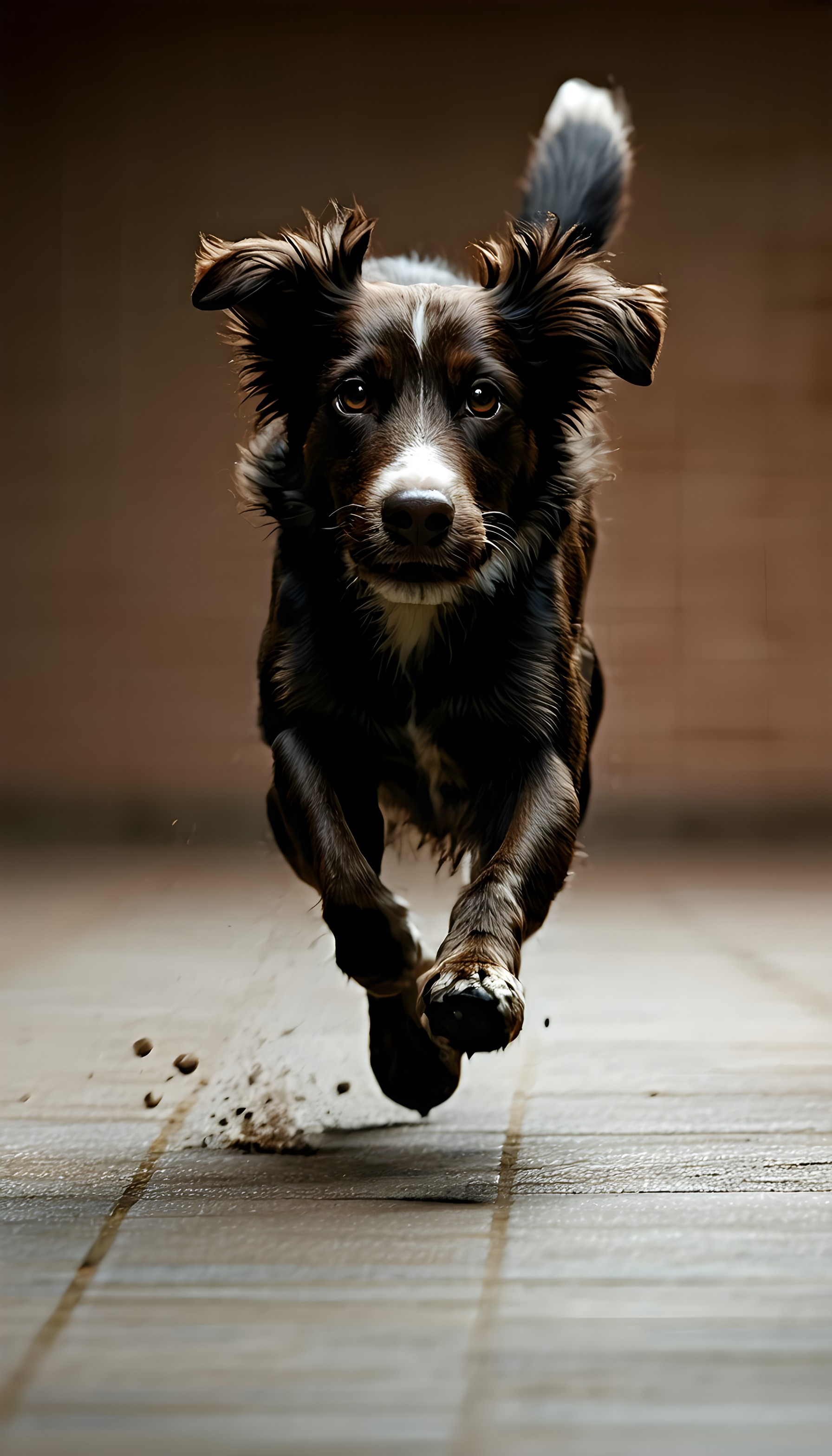 Energetic Dog Sprint: Dynamic Puppy Action Wallpaper, dog, puppy, running, energetic, pet, animal