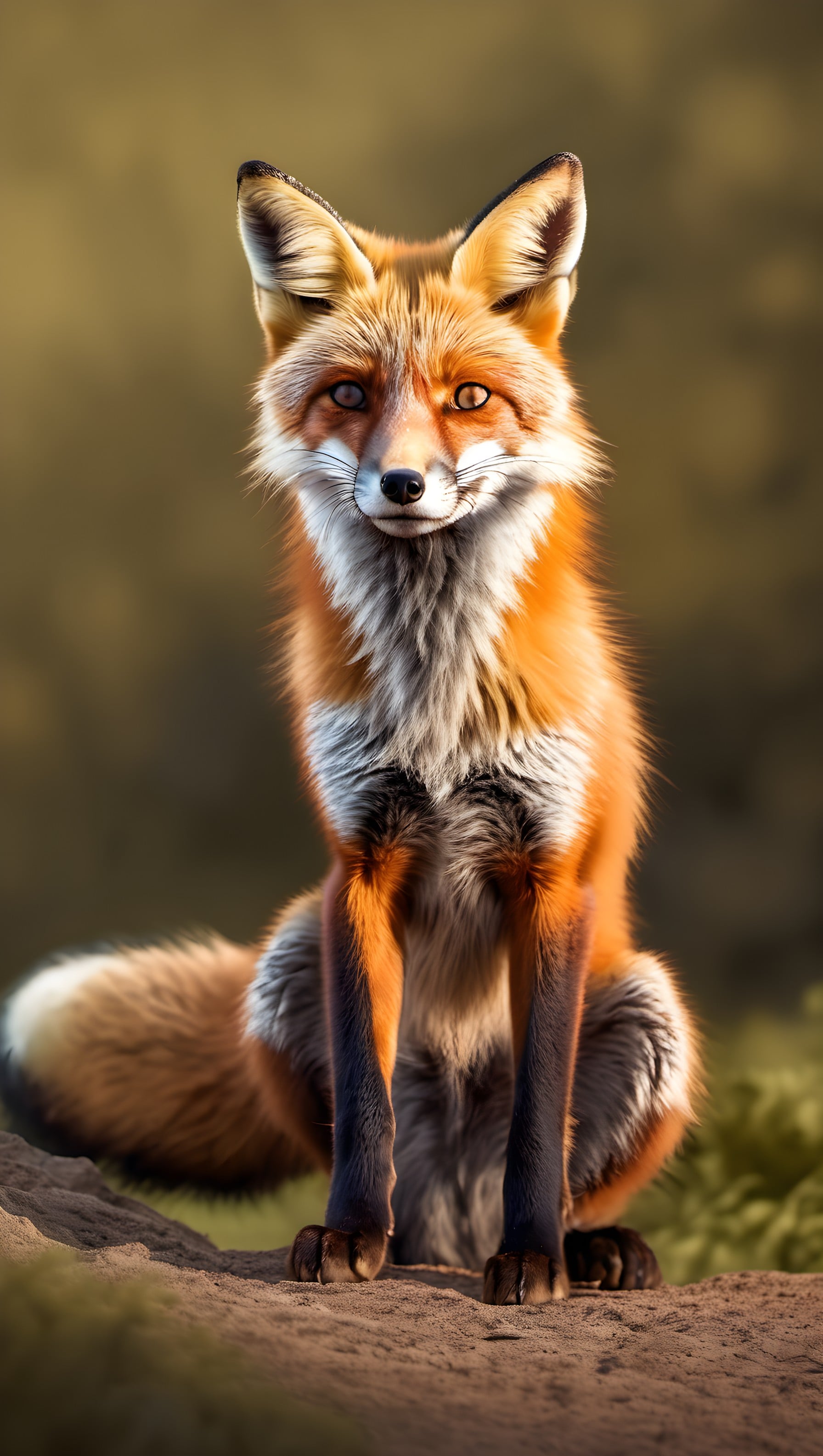 Curious Red Fox Portrait Mobile Wallpaper, fox, red fox, wildlife, animal, nature, portrait