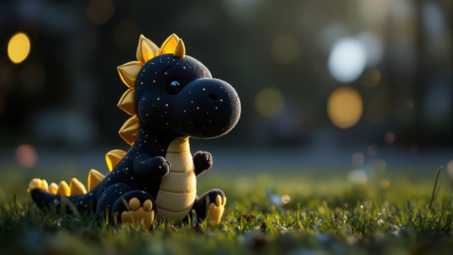 Cute Stardust Dragon Plushie Wallpaper