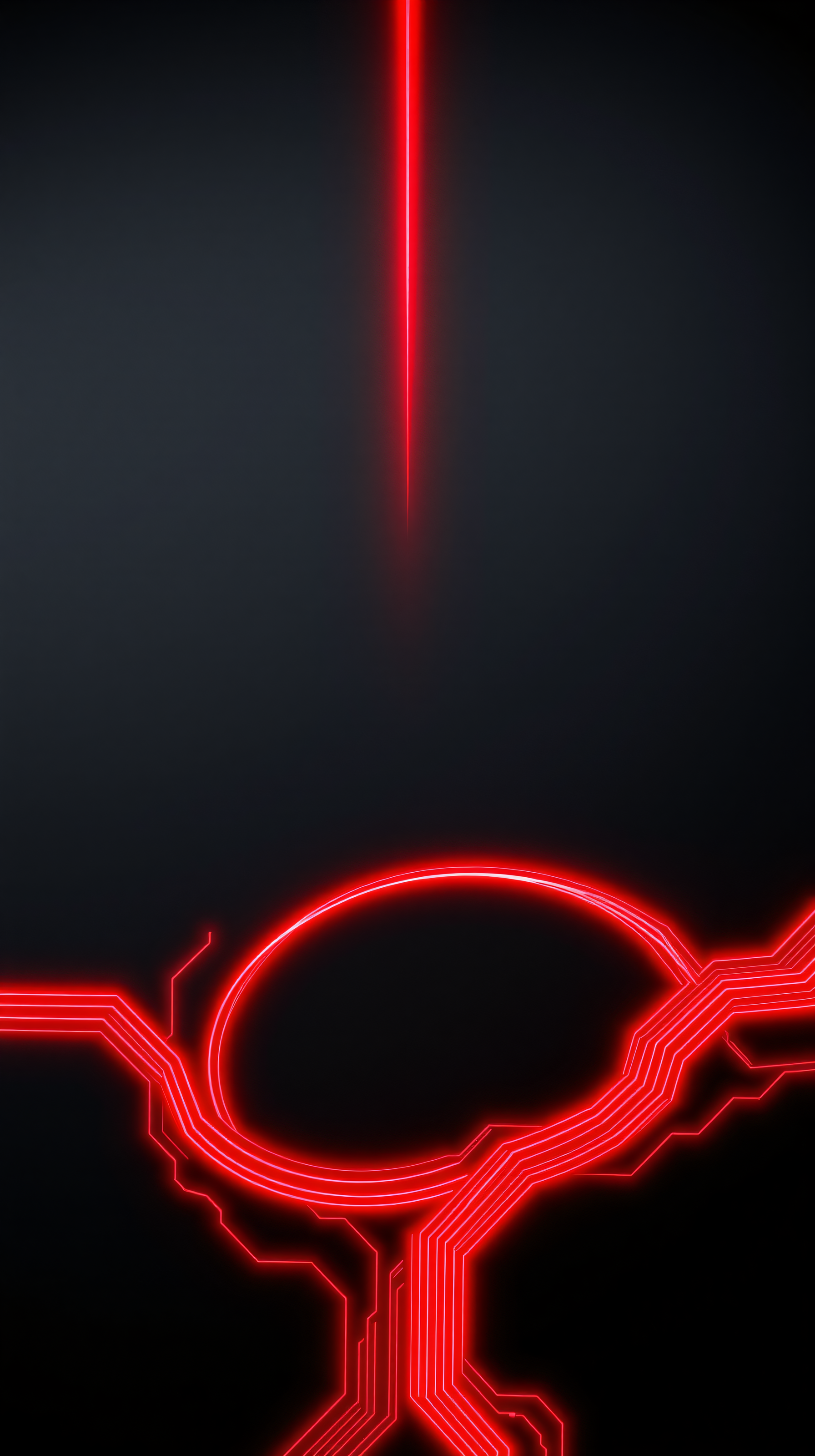 Red Neon Circuit Abstract Phone Wallpaper, neon, red, circuit, abstract, futuristic, tech
