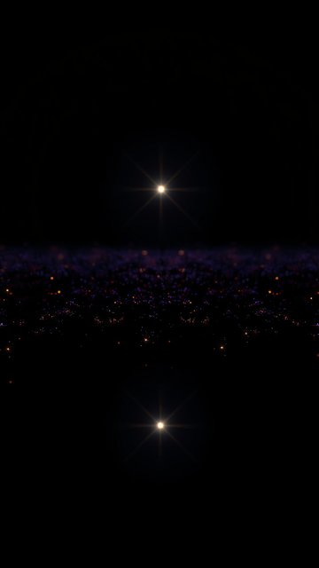 Dark Cosmic Sparkle Reflection Phone Wallpaper