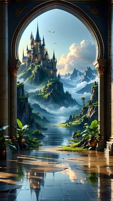 Enchanted Castle Fantasy Kingdom Mobile Wallpaper