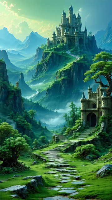 푸른 언덕 위의 성