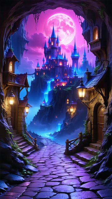 밤의 성과 마법의 길