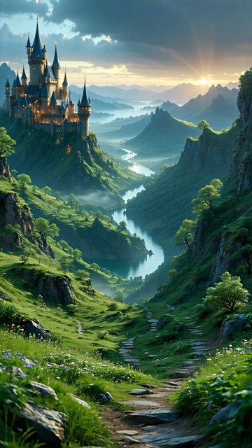 푸른 계곡의 아름다운 성