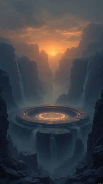 Mystic Canyon Portal at Sunset