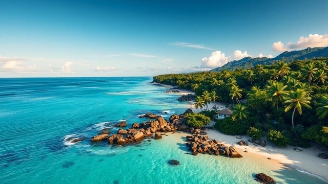Tropical Beach Island Paradise Coastline