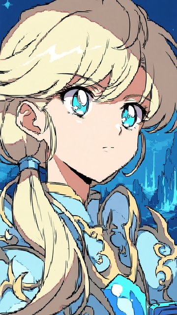 Anime Warrior Princess Blue Sky Wallpaper