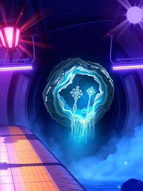 Neon Portal at Sci-Fi Station