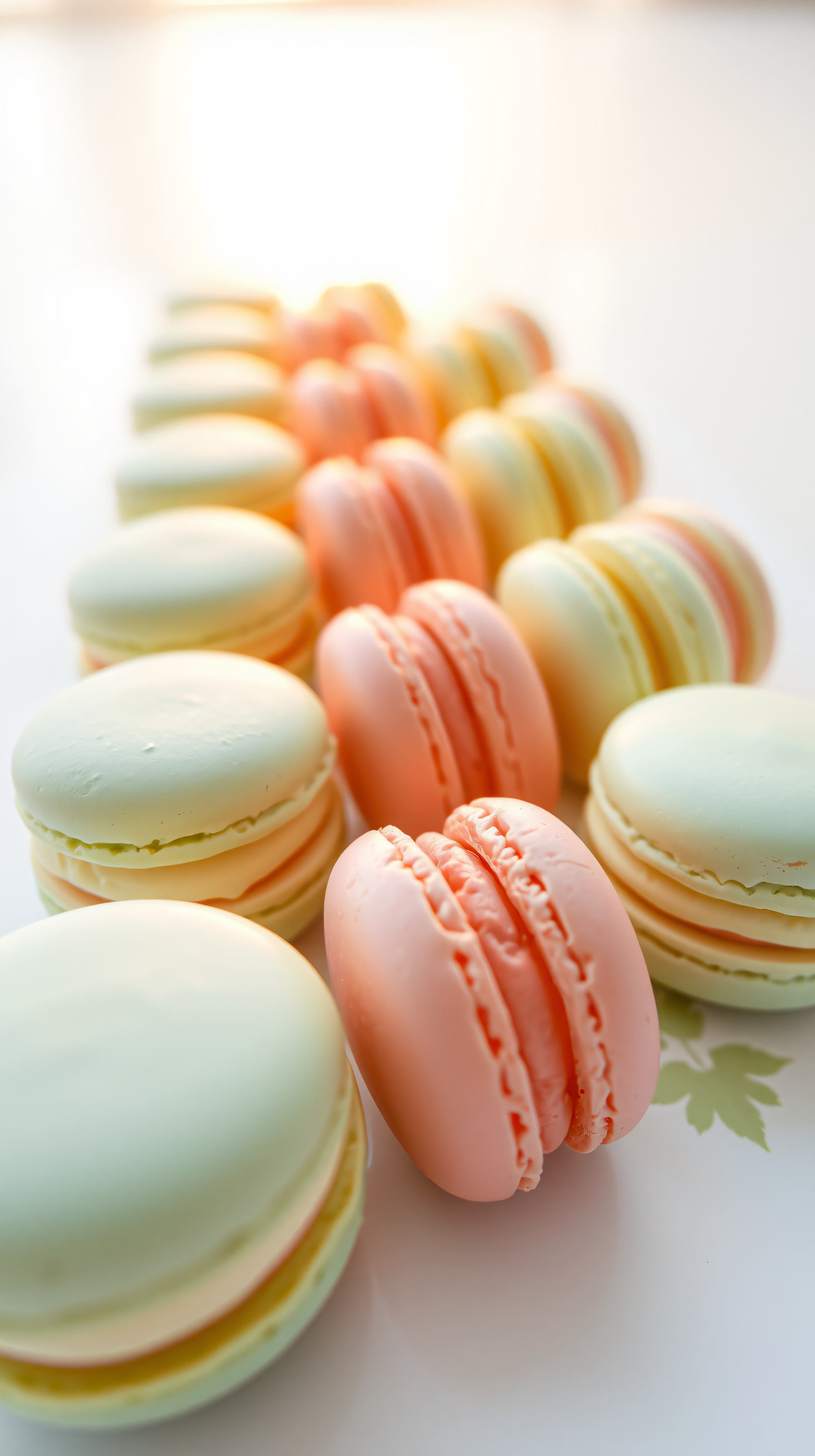 Pastel Macarons Sweet Aesthetic Phone Wallpaper, macarons, pastel, dessert, sweet, aesthetic, food