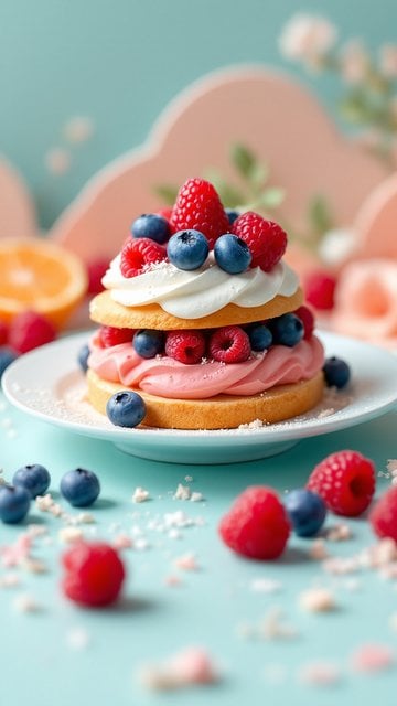 Sweet Berry Pancake Stack Wallpaper
