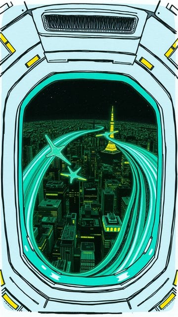Futuristic Tokyo Cityscape Night View Wallpaper