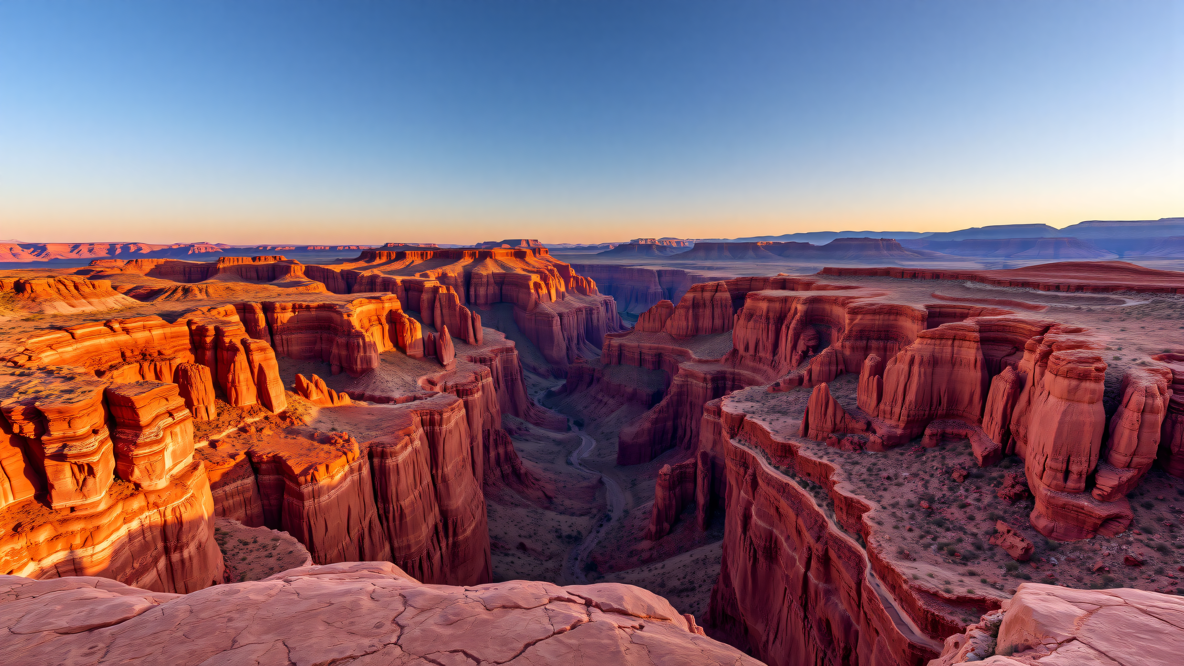 Grand Canyon Sunset Vista Mobile Wallpaper, grand canyon, sunset, canyon, red rock, desert, landscape