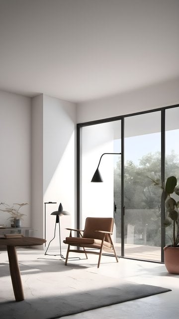 Minimalist Modern Interior with Natural Light