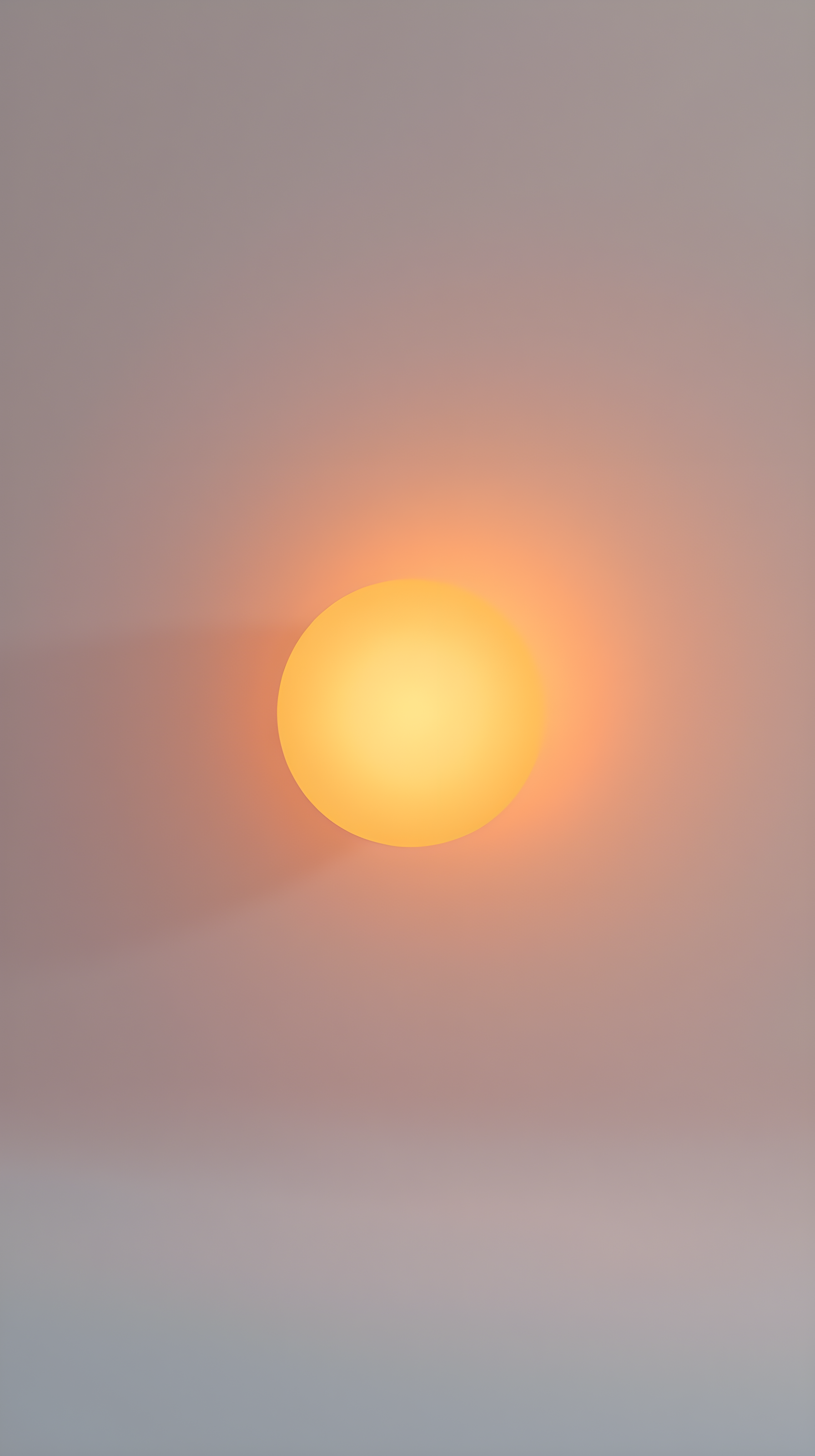Soft Orange Sun Gradient Minimalist Phone Wallpaper, minimalist, abstract, gradient, orange, sun, glow