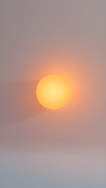 Soft Orange Sun Gradient Minimalist Phone Wallpaper