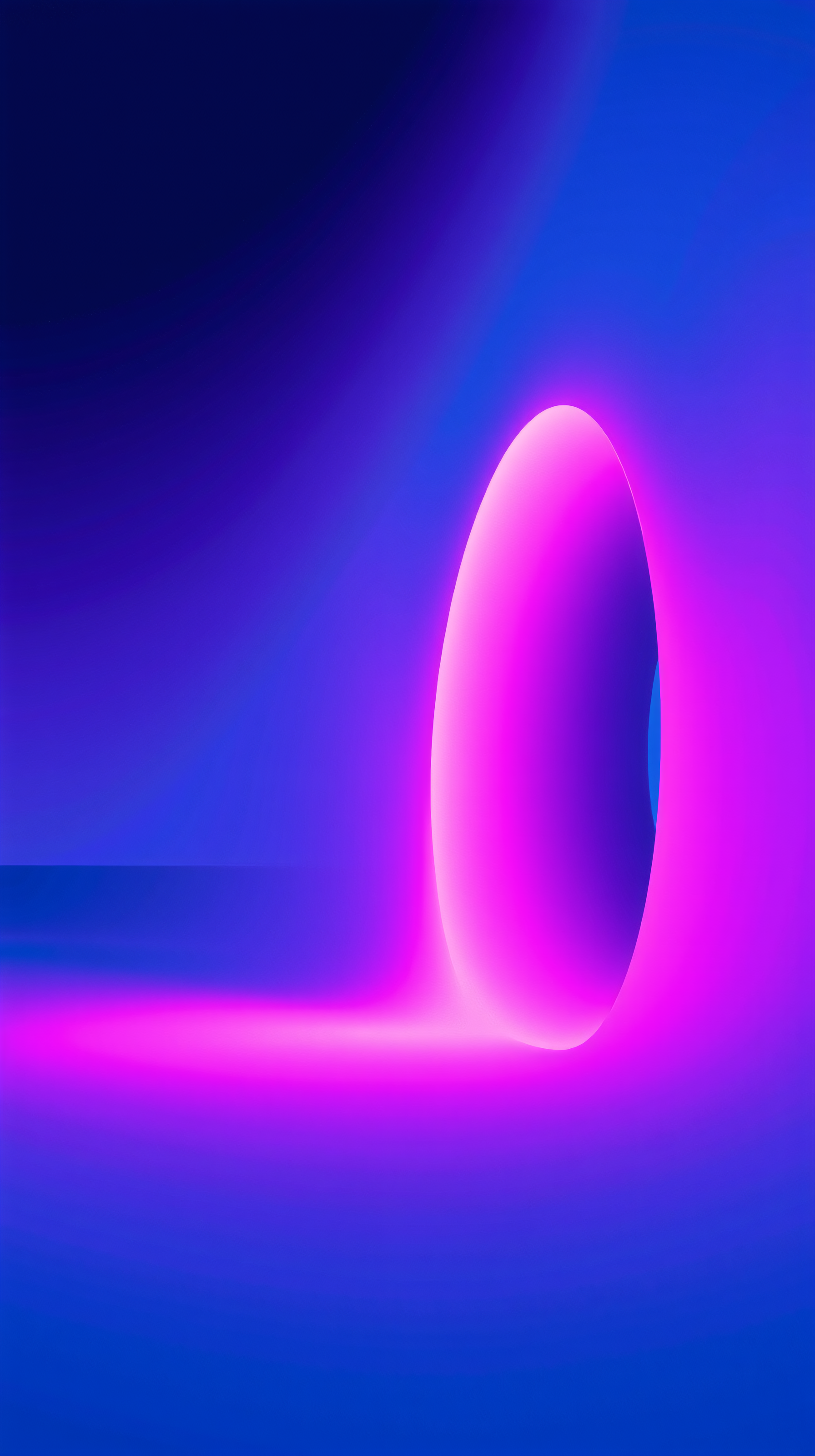 Neon Glow Abstract Sphere Vibrant Blue Purple Wallpaper, abstract, neon, glow, sphere, gradient, futuristic