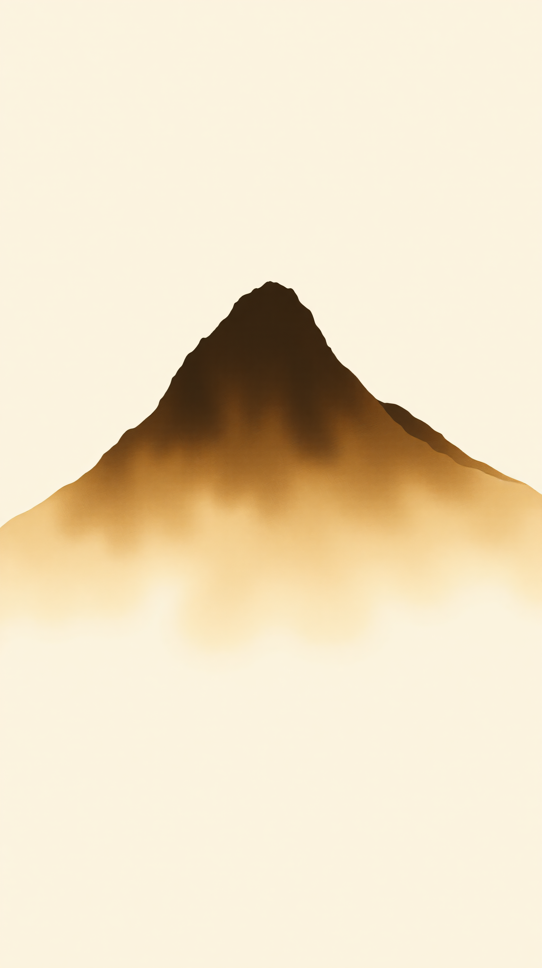 Misty Minimalist Mountain Peak Art Wallpaper, minimalist, mountain, mist, serene, nature, abstract