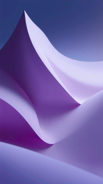 Soft Purple Blue Abstract Waves Wallpaper