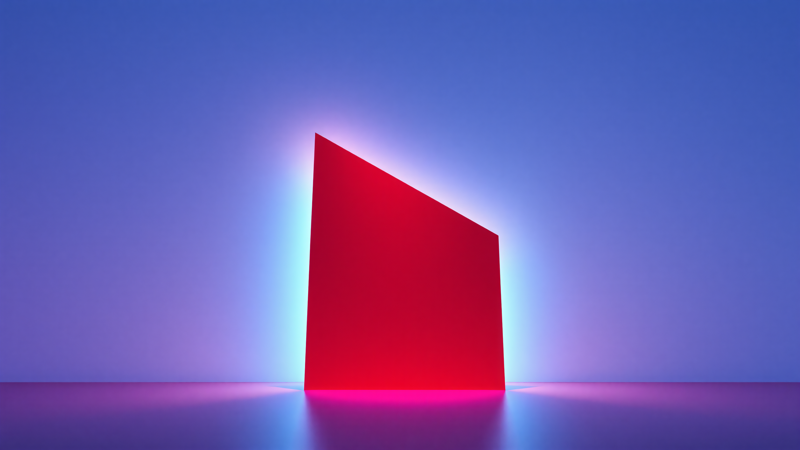 Red Minimalist Abstract Neon Glow Wallpaper, abstract wallpaper, minimalist, red, blue, purple, neon glow