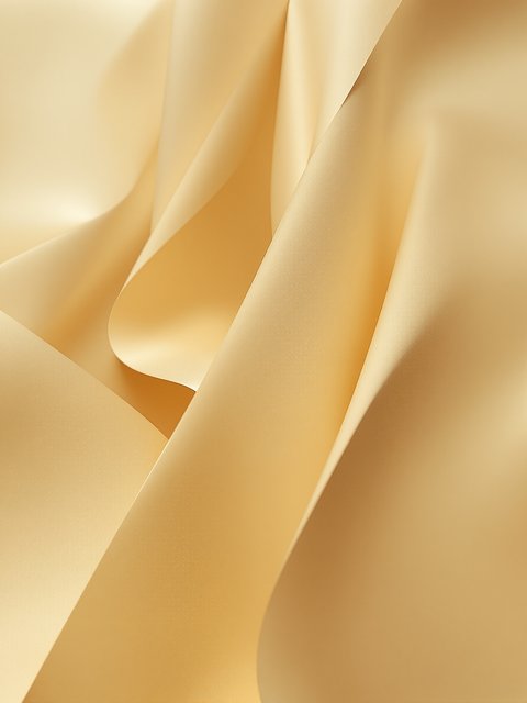Elegant Gold Fabric Waves Abstract Background