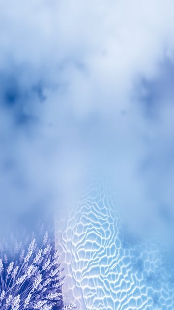 Dreamy Lavender Water Ripples & Soft Sky Wallpaper