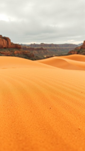 Orange Sand Dunes Landscape Wallpaper