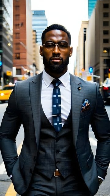 Sharp Dressed Man in City Suit Business Professional