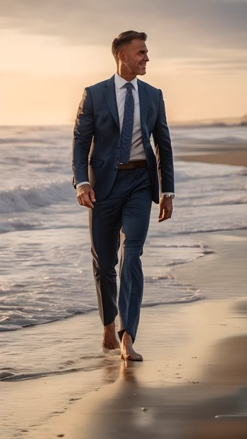 Barefoot Gentleman Beach Walk at Golden Hour