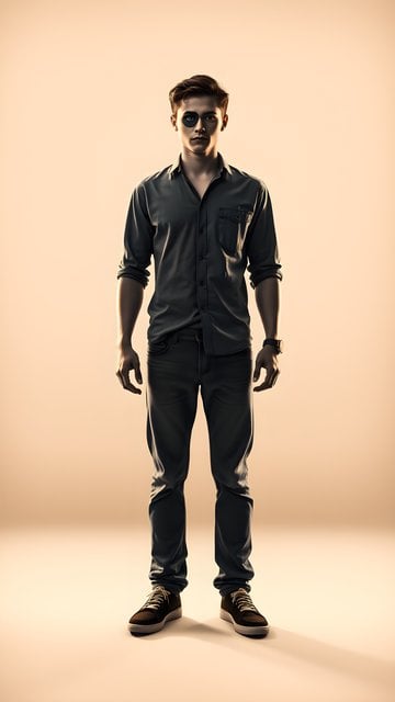 Mysterious Man Portrait, Black Circle Eye Wallpaper