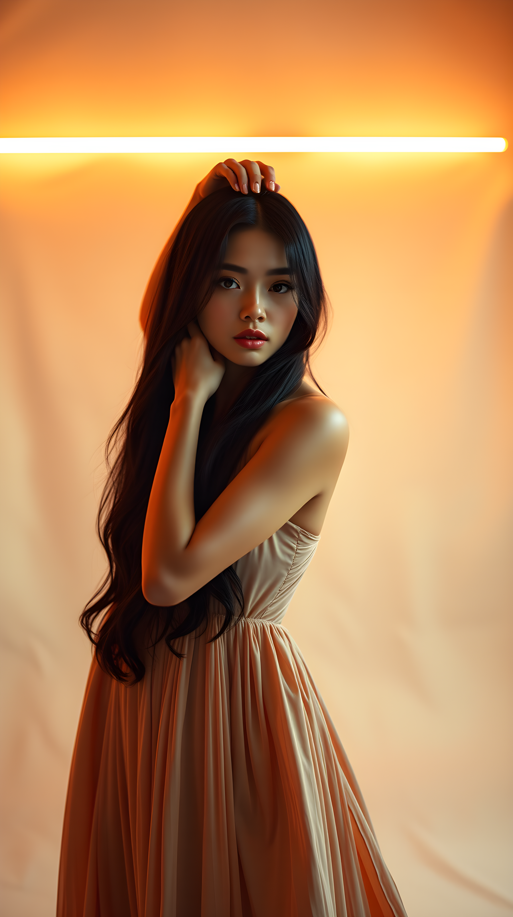 Untitled, Cinematic Portrait Photography, full-body wide shot, environmental context, person