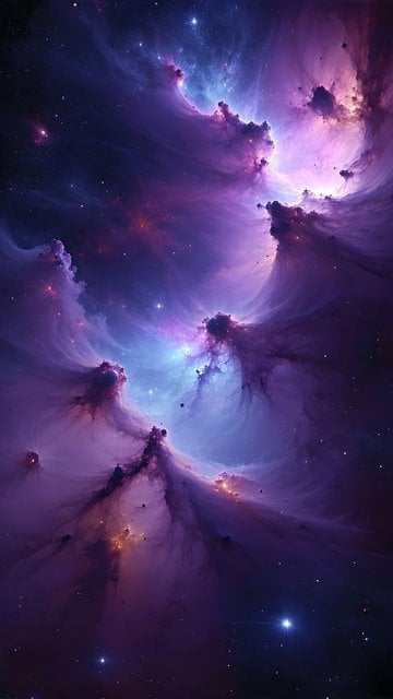 Vibrant Cosmic Nebula Galaxy Stars Wallpaper