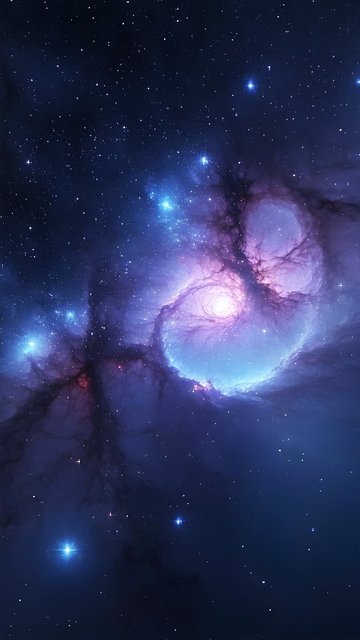 Ethereal Cosmic Nebula Swirl | Deep Space Galaxy Stars