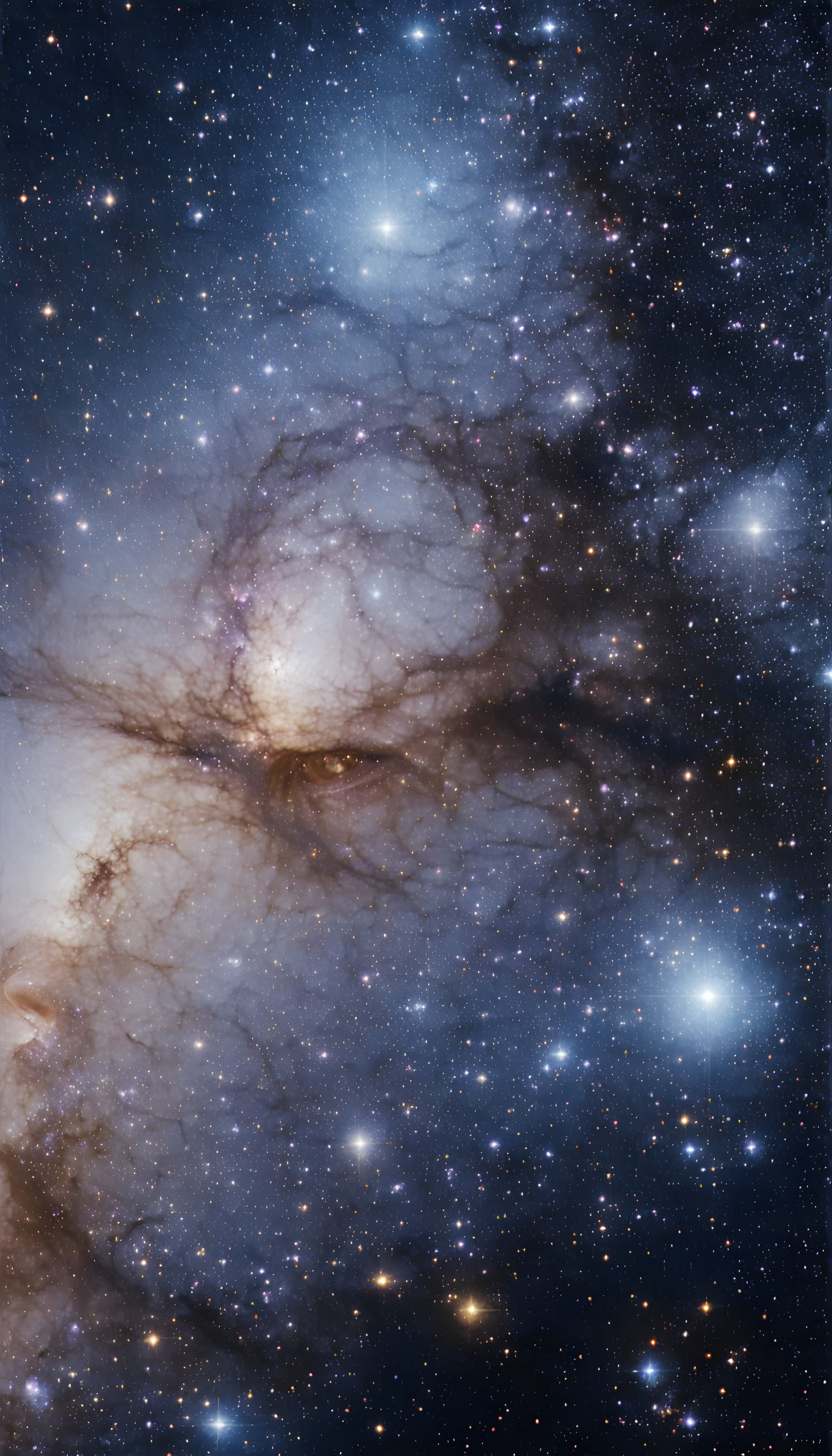Mysterious Cosmic Eye Galaxy Starfield Wallpaper, nebula, galaxy, space, stars, celestial, cosmic eye