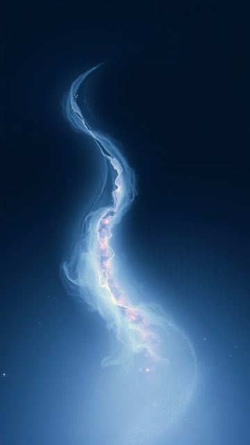 Ethereal Cosmic Nebula Glow Phone Wallpaper