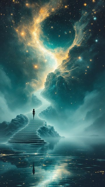 Cosmic Stairway to Nebula Sky