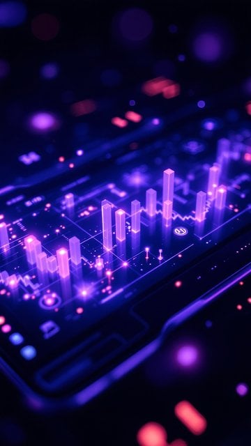 Neon Cyberpunk Interface Phone Wallpaper