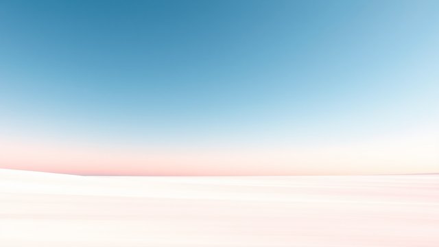 Minimal Pastel Blue Pink Gradient Sky Landscape