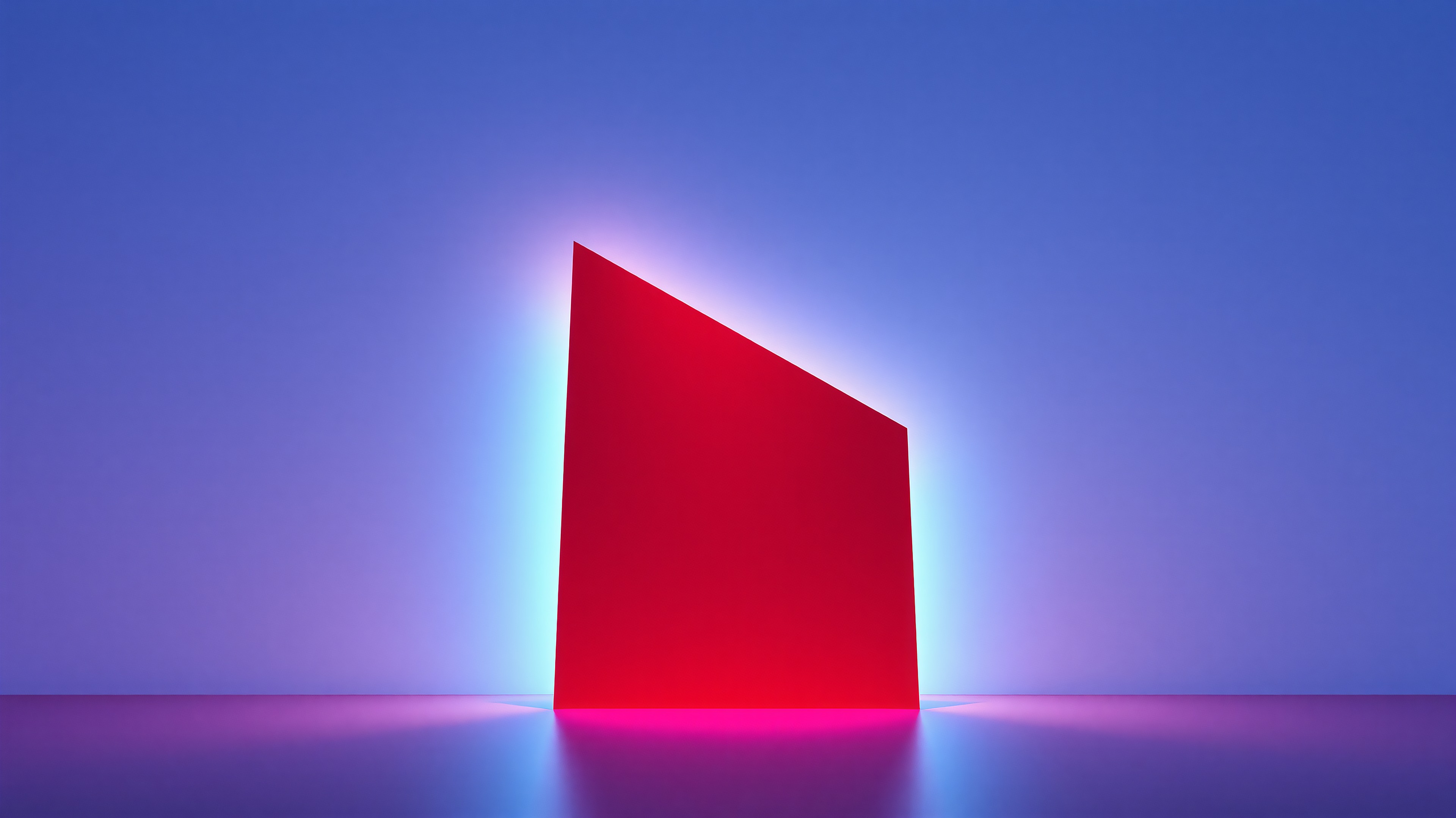 Red Minimalist Abstract Neon Glow Wallpaper, abstract wallpaper, minimalist, red, blue, purple, neon glow