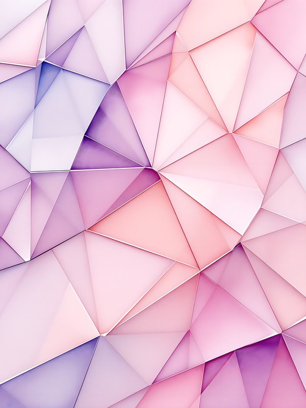 Abstract Geometric Polygons Pink Purple