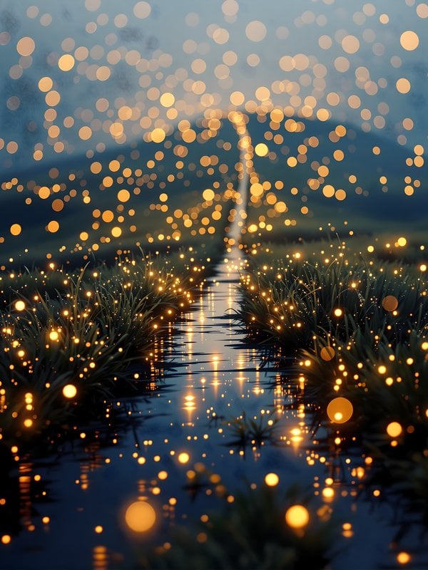 Enchanted Glow Path and Firefly Meadow